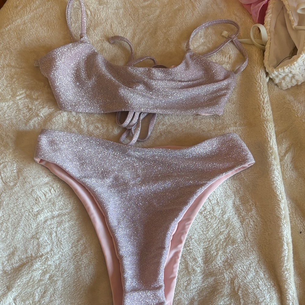 Sparkling Pink Bikini Set